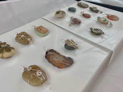 NEW - Natural Gemstone Embellished Pendants For Necklaces Your Choice $10. Unique Pieces- See All Photos