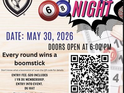 SLC DU Bingo night! May 30th