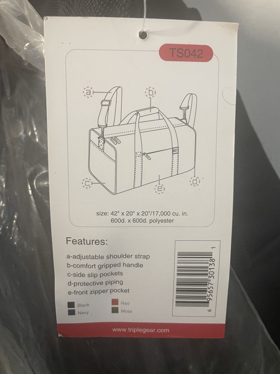 NEW TrekGear USA By Triple Gear Insulated Bag