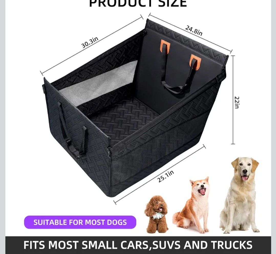 Large Dog Car Back Seat Extender & Protector