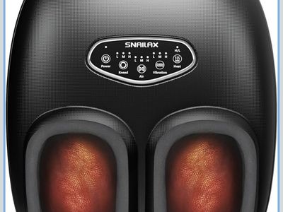 Snailax Shiatsu Foot Massager Machine with Heat, Deep Kneading, Air Compression, and Vibration