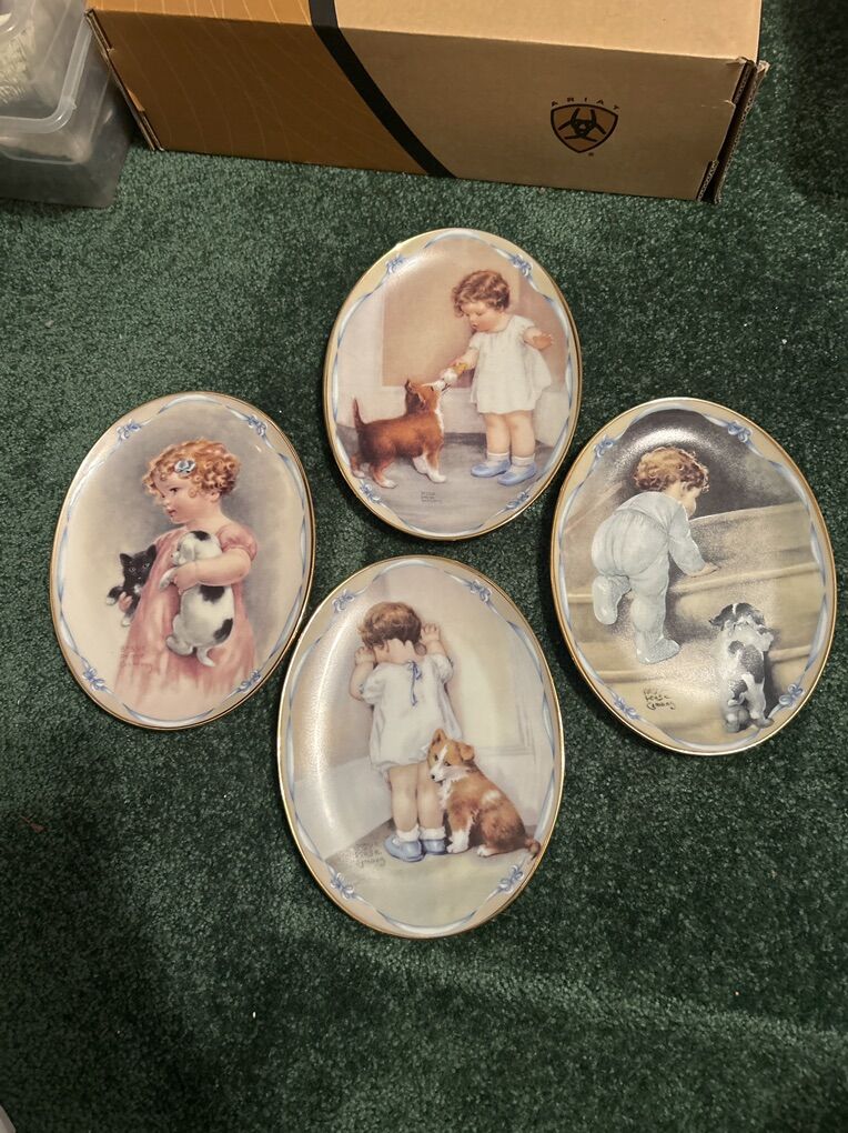 4 Bessie Pease Gutmann Collector Plates