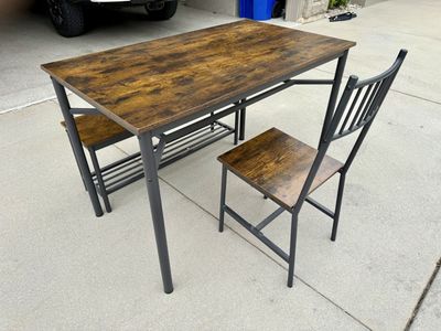 Dining Table Set w/Bench and Chair