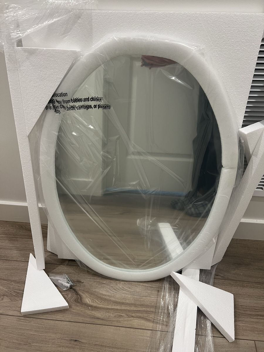 Oval Wall Mirror 28L x 20W inches - New