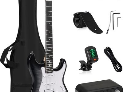 NEW UST-200 Beginner Electric Guitar Kit HSS Pickup, Versatile 5-Way Switch for Clean to High-Gain Tone