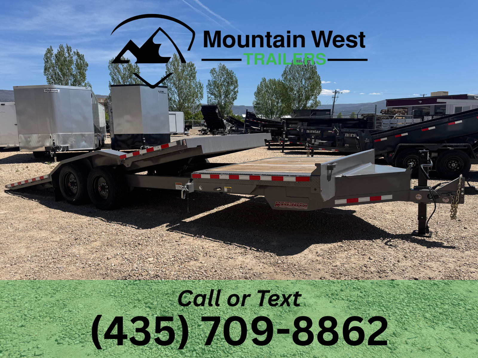 2026 Midsota 8.5X24-17.6K Wide Body Tilt Trailer