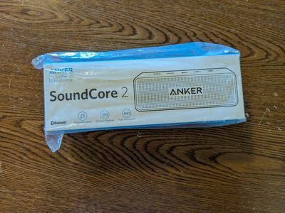 Anker SoundCore 2 Portable Bluetooth Speaker - IPX7 Waterproof, 24H Playtime, Enhanced Sound