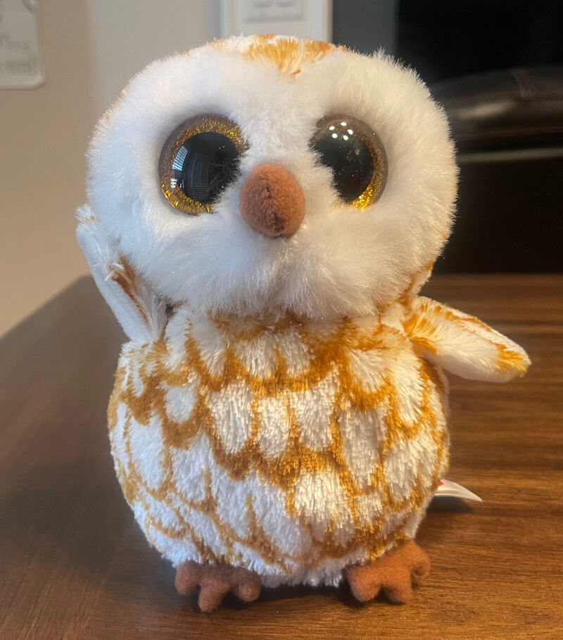 TY Beanie Baby Swoops the Owl 6" Tall Plush