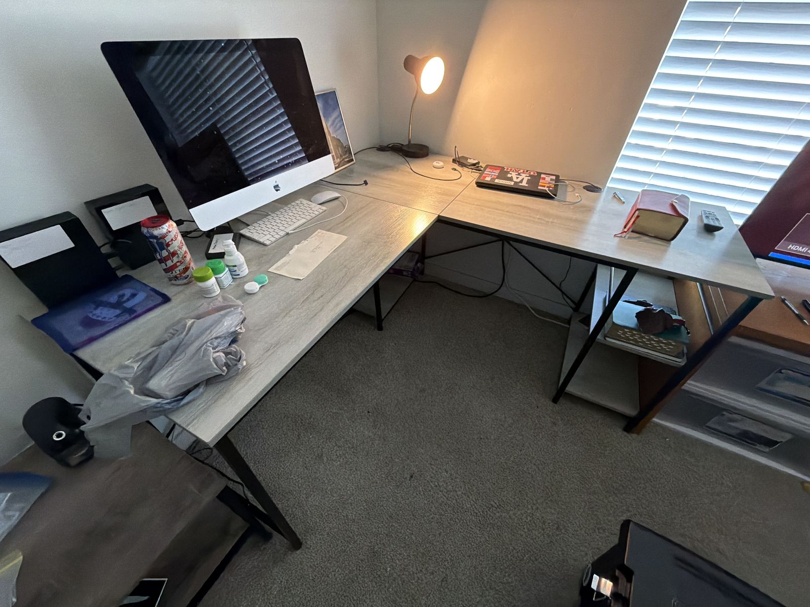 Computer Desk with Side tab optional side table