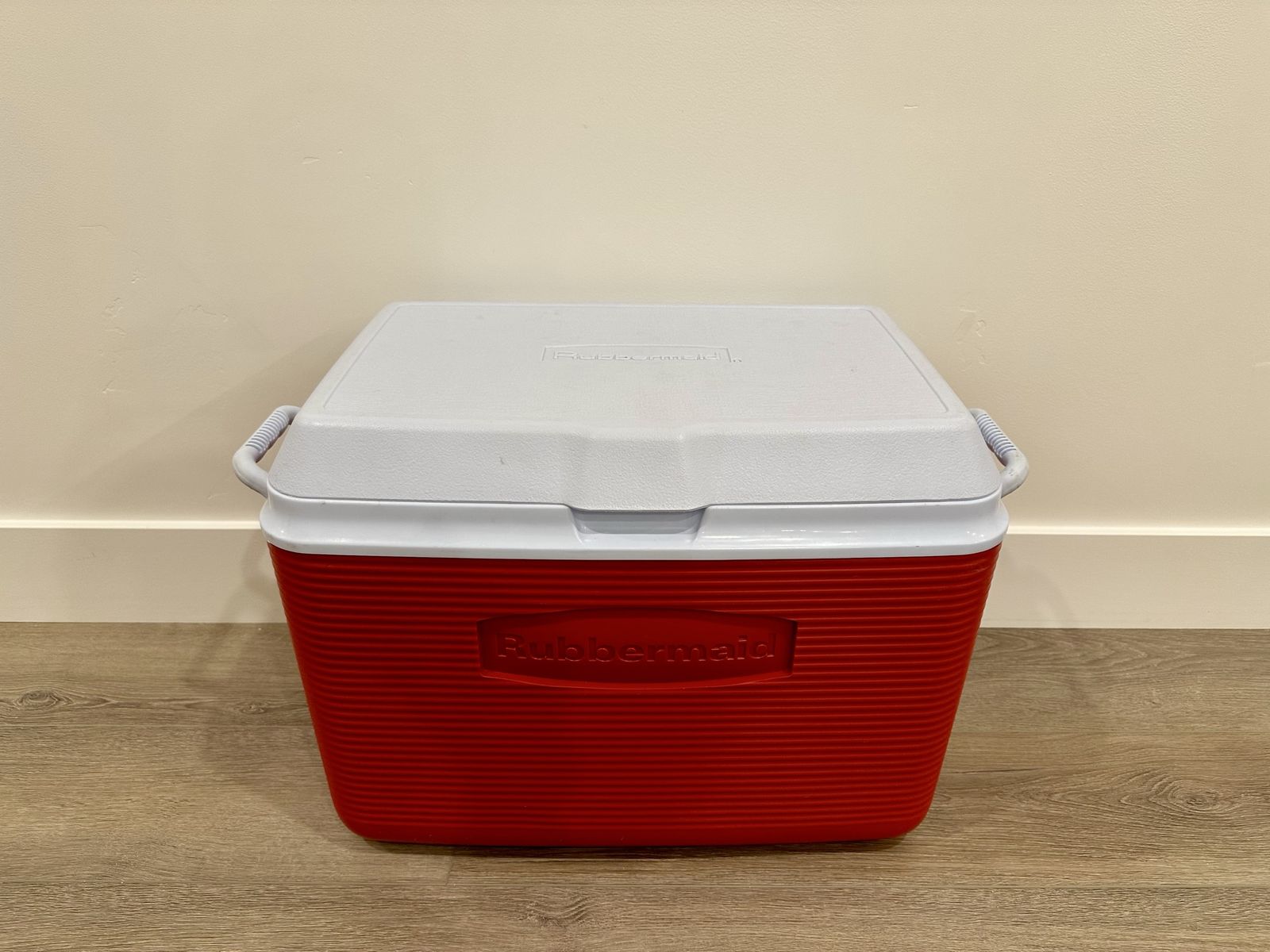 Red Rubbermaid Cooler