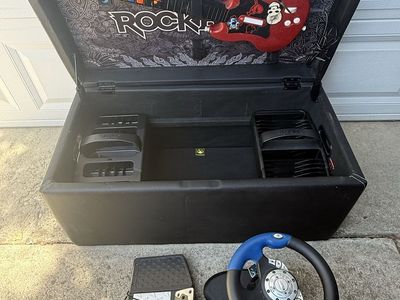 Guitar hero gaming ottoman/storage chest