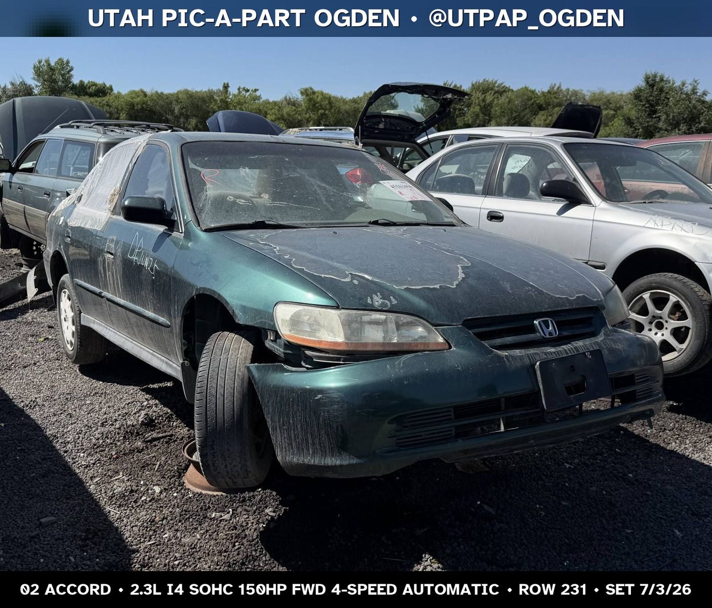 2002 Honda Accord Parts - UTPAP Ogden