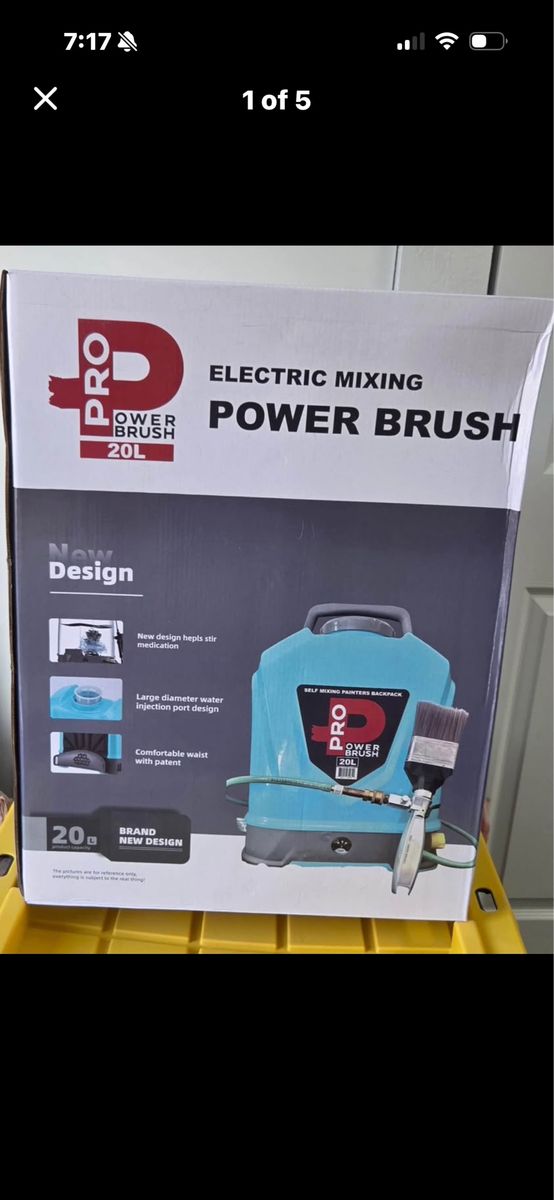 Electric mixing power brush 