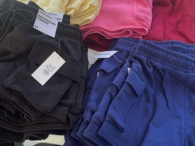 Refuge Fleece Boyfriend Cargo Shorts - Multiple Colors and Sizes