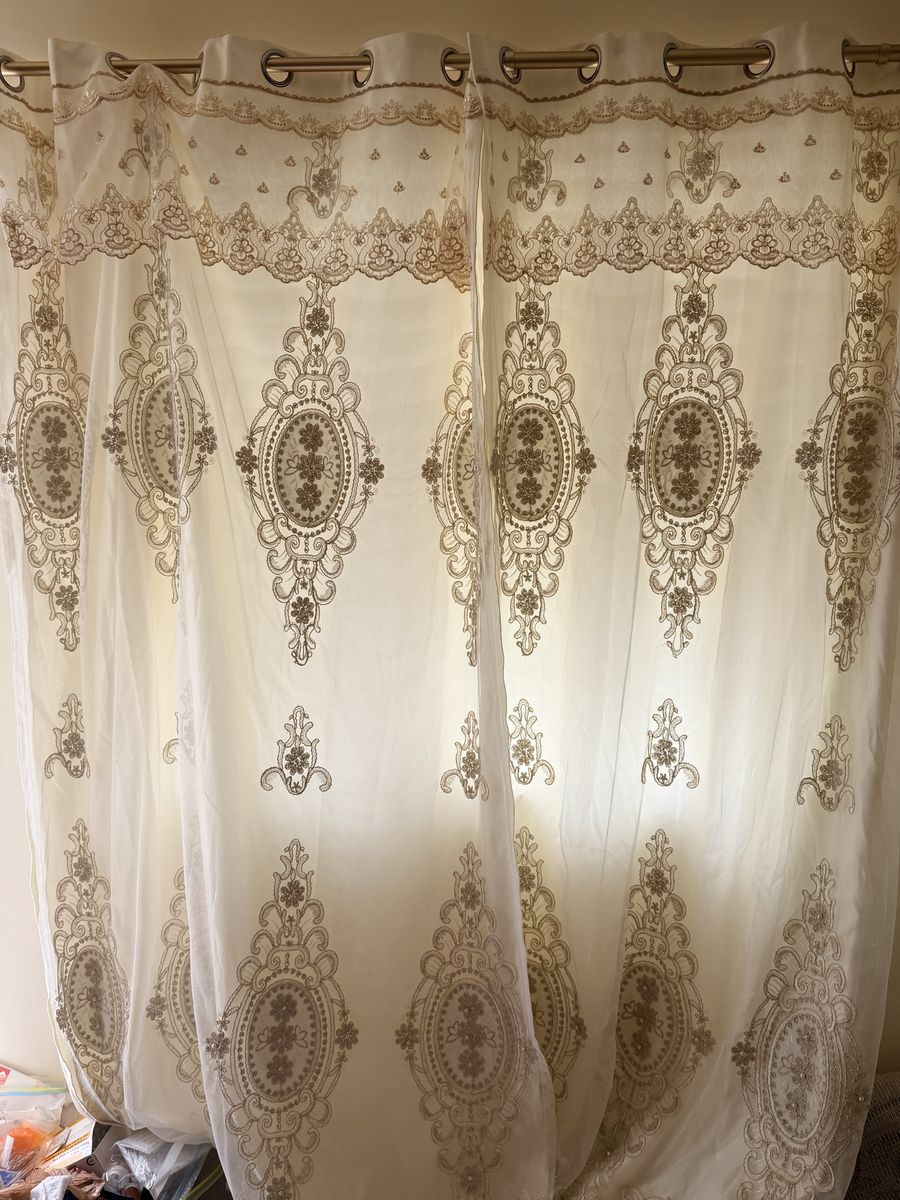 New French Lace 3D Curtains 54”x 84”
