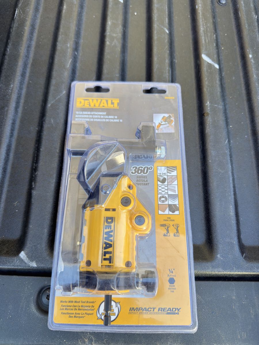 DEWALT Impact Ready 18 GA Shear Attachment (DWASHRIN) - New in Package
