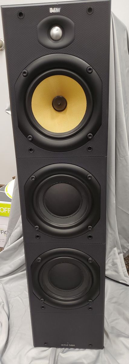 B&W DUAL TOWER SPEAKERS, DUAL BOOKSHELF, DUAL SUBWOOFERS