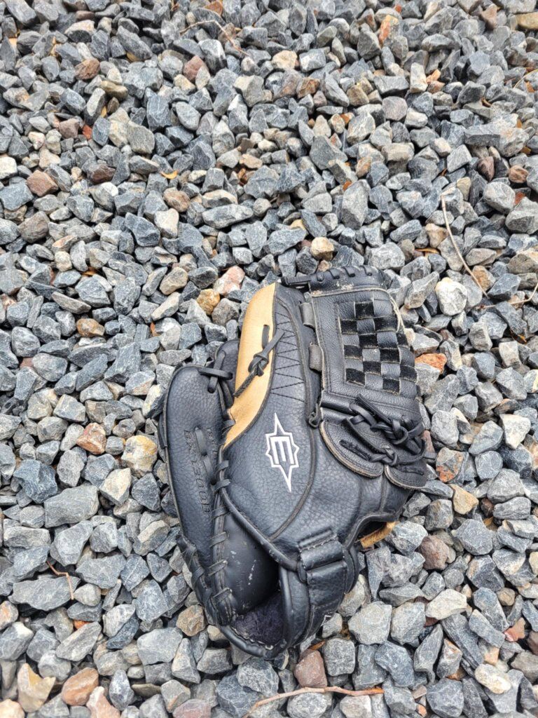 lefty 23" baseball mitt