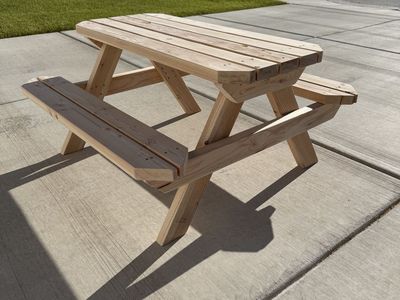 Made and built to order kids picnic table