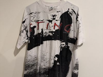 Vintage 1993 Sting Tour T-Shirt Single Stitch All Over Print