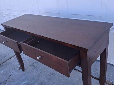 all wood entry way/sofa table/ceasar