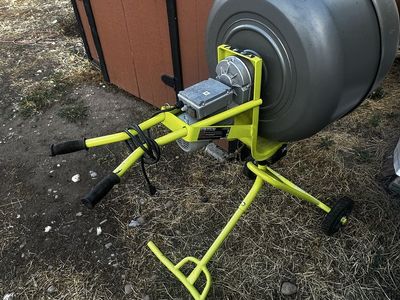 Ryobi 5 cu. ft. Electric Portable Cement Concrete Mixer - Like New, Works Great