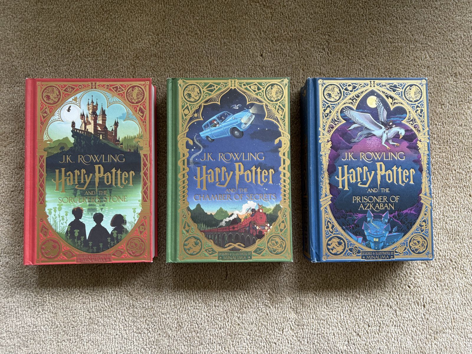 Harry Potter books 1-3: Interactive MinaLima Editions