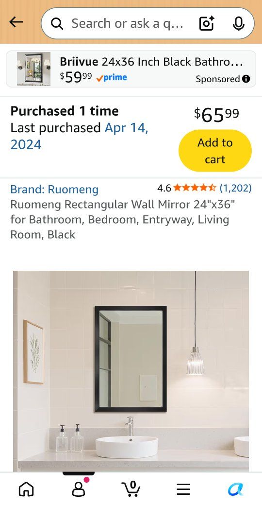Mirror Black Frame