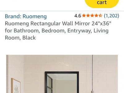 Mirror Black Frame