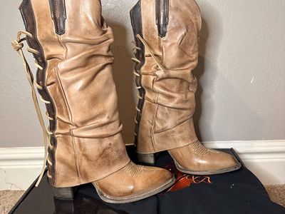 New Freebird Jules Tall Lace Up Boots