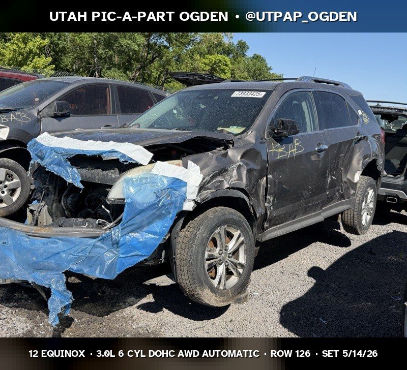 2012 Chevrolet Equinox Parts - UTPAP Ogden