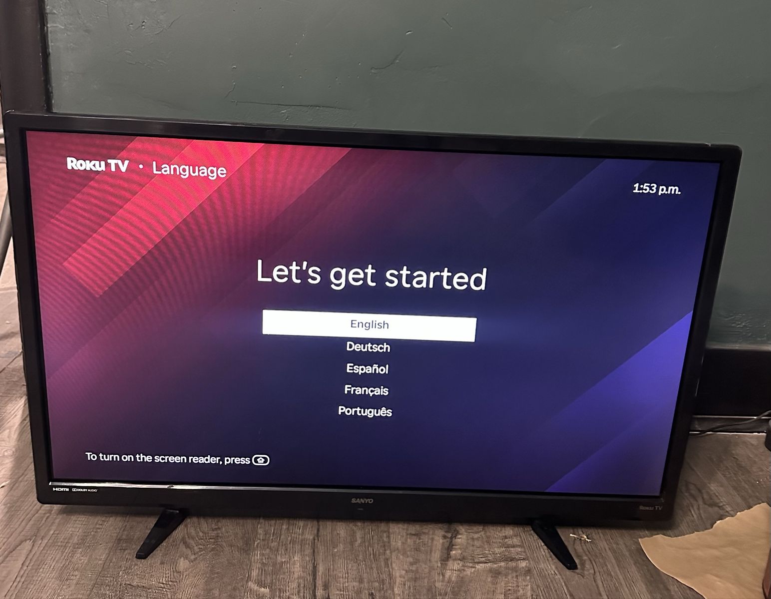 Sanyo Roku TV 32-inch Smart LED TV with Remote - Excellent Condition