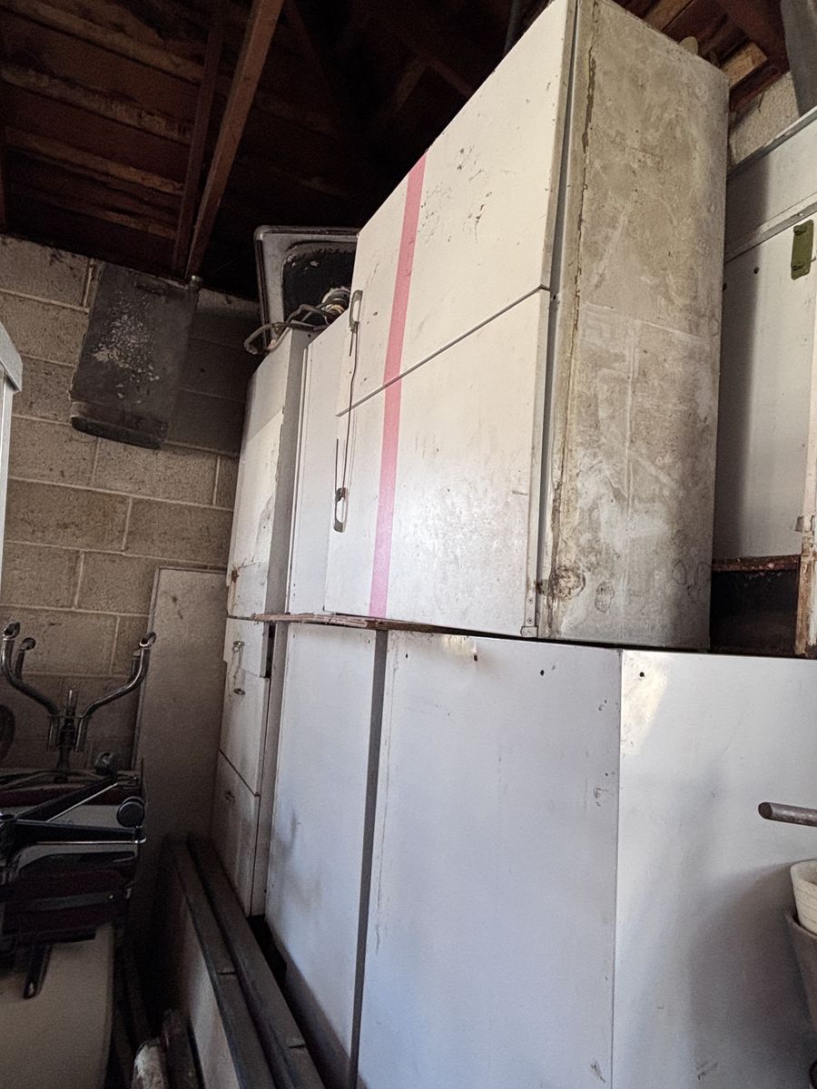 Vintage White Metal Kitchen Cupboards