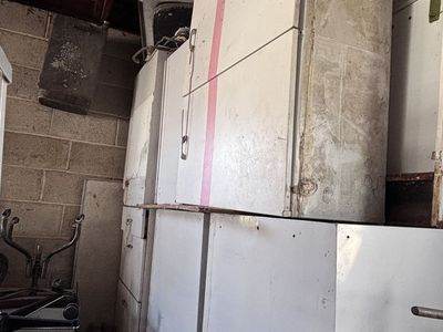 Vintage White Metal Kitchen Cupboards