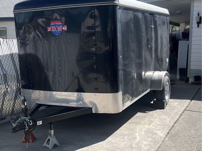 Patriot Enclosed Cargo Utility Trailer with Rear Ramp Door 2018
