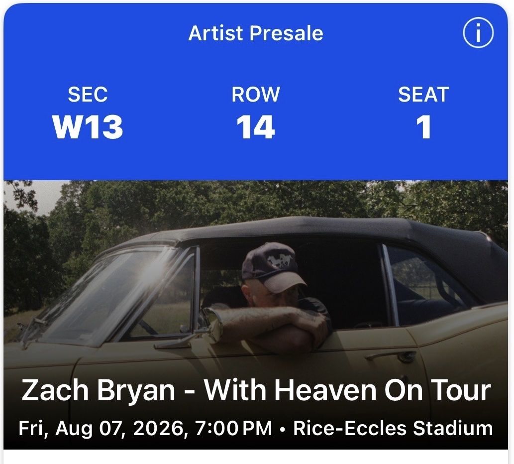 Zach Bryan Tickets