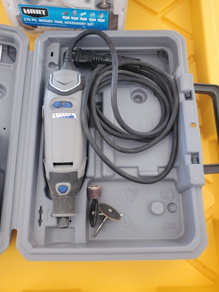 Dremel 3000 Rotary Tool Kit w/ Hart 175-Piece Accessory Set - Multi-Purpose, Variable Speed