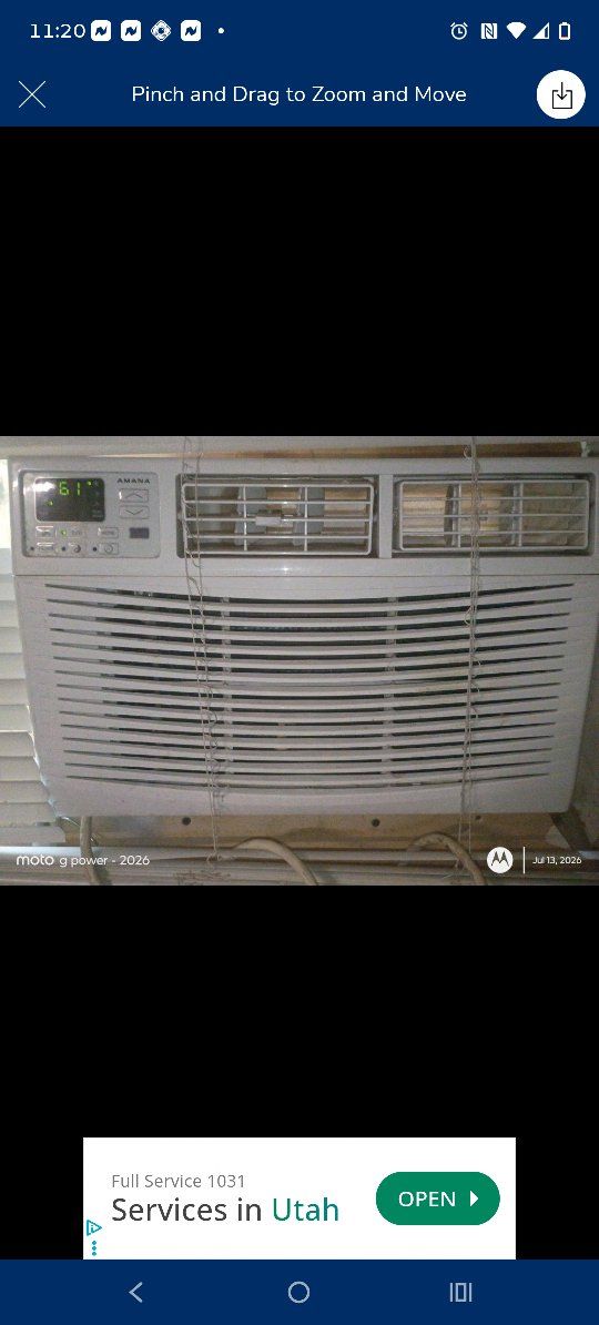 Amana Window Air Conditioner - White, Digital Display