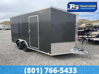 8.5x16 Look Vision Aluminum Enclosed Cargo Trailer - 7'0" Interior - 7K GVWR Rear Spoiler w/ Load Lights