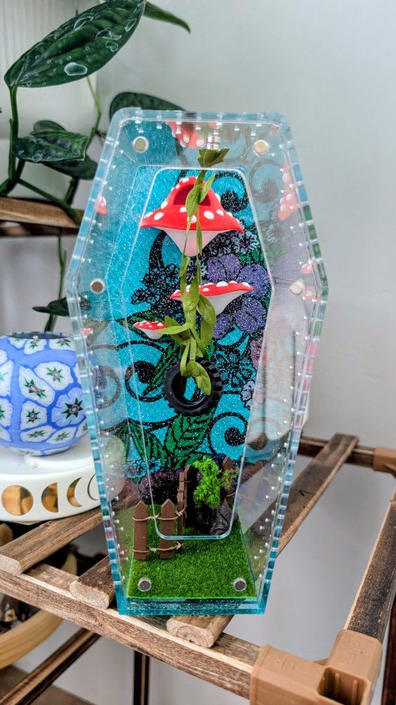 Jumping spider enclosure, spider terrarium, spider house. No spider. Shipping available!