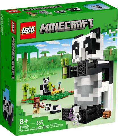 USED LEGO Minecraft The Panda Haven 21245 Building Toy Set (553 Pieces)