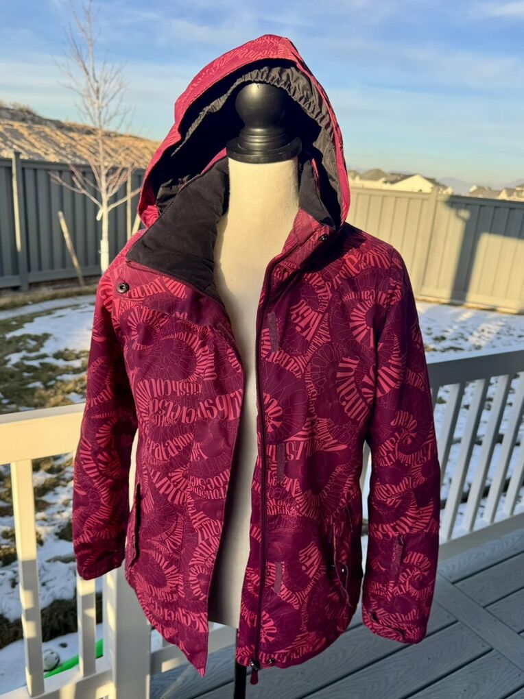 Girls Pink Roxy Ski/Snow Jacket Size 14/16