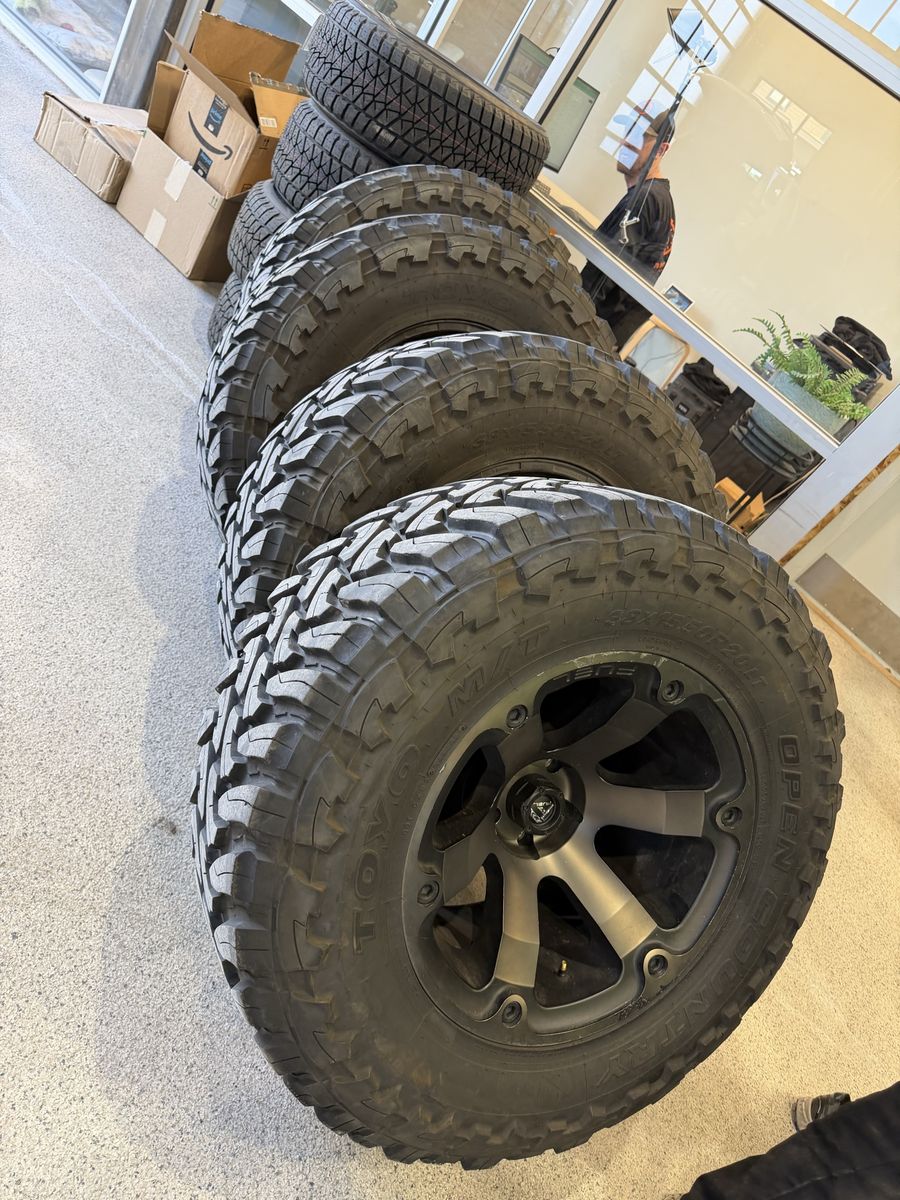 Set of 5 Toyo Open Country M/T 38x15.50R20 Tires, Fuel Rebel 20x12 Wheels + – Jeep Fit – Barely Used $3,450 OBO!