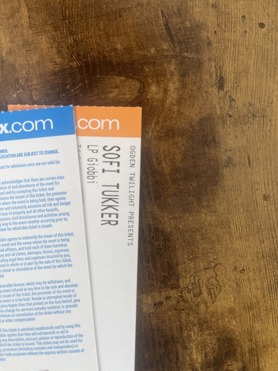 2 GA tickets Sofi Tukker - Ogden Twilight