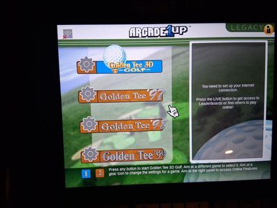 Golden Tee 3D Delux Arcade 1 Up Cabinet