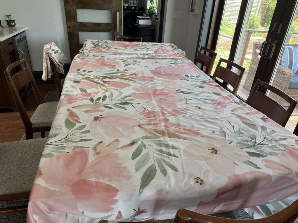 Beautiful Floral Tablecloths.