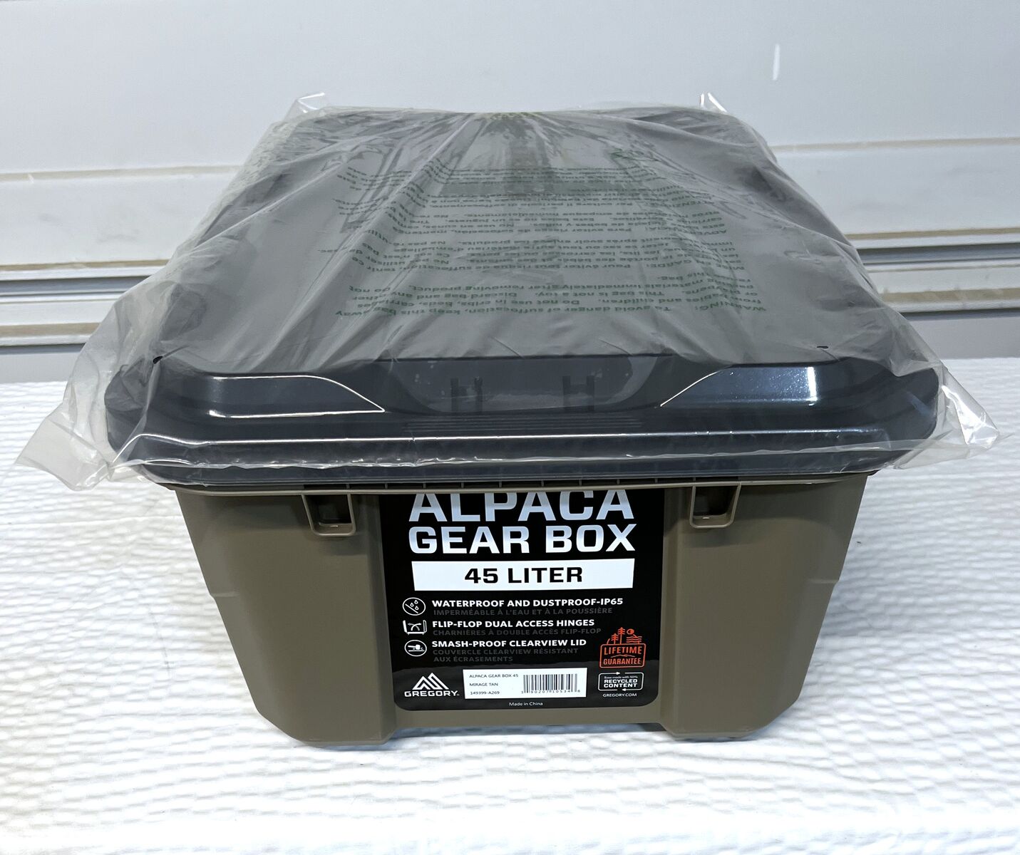 Gregory 45 Liter Alpaca Gear Box - New