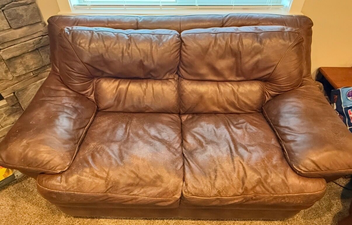 Leather couches