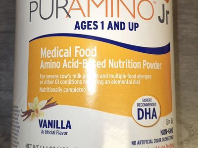 1 can PurAmino Jr 14.1 oz medical food amino acid-based toddler formula powder