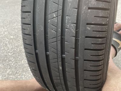 Set of 4 HP1000 225/55R17 All-Season Tires with Excellent Tread